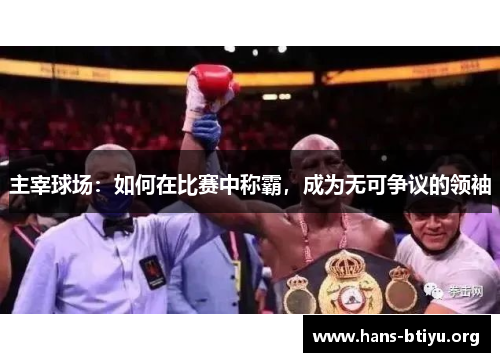主宰球场：如何在比赛中称霸，成为无可争议的领袖